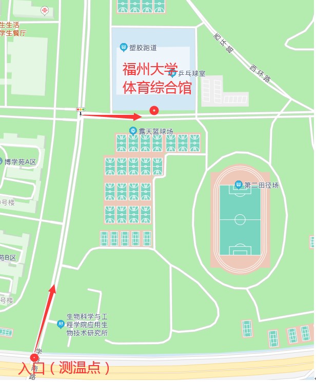 报到点示意图